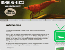 Tablet Screenshot of garnelenlucas.de